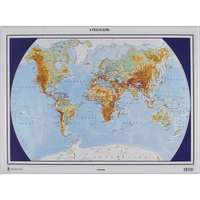 Stiefel Föld felszíne és országai dombortérképe 55x48 cm