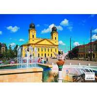 Stiefel Debrecen tányéralátét könyöklő + hátoldalon Debrecen várostérképe