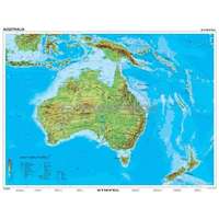 Stiefel Ausztrália és Óceánia domborzata + vaktérkép DUO