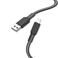 Hoco HOCO CABLE USB Iphone lightning 8-PIN 2,4a Jaeger x69 1m fekete fehér