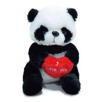 Panda Panda szívecskével "I love you" felirattal, 25 cm