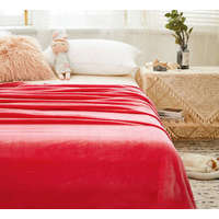 Eurekahome Extra puha takaró piros színű 3 méretben C11-3 - 180*200