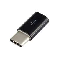 Sbox Sbox USB 2.0-TYPE C F/M adapter,fekete