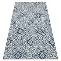 My carpet company kft Fonott sizal color szőnyeg 19247/699 Négyzetek Rombusz Csempe Kék 160x230 cm