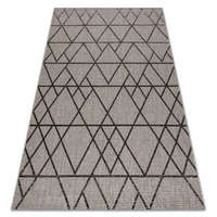 My carpet company kft Fonott sizal floorlux szőnyeg 20508 ezüst / fekete HÁROMSZÖGEK 200x290 cm