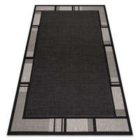 My carpet company kft Fonott sizal floorlux szőnyeg 20195 FEKETE / ezüst 200x290 cm