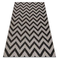 My carpet company kft Fonott sizal floorlux szőnyeg 20340 ezüst / fekete Cikcakk 200x290 cm