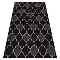 My carpet company kft Fonott sizal floorlux szőnyeg 20607 marokkói rácsos ezüst / fekete 200x290 cm