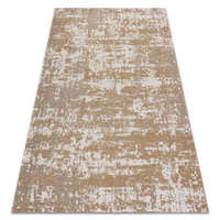 Vintage Fonott Sizal CASA Eco szőnyeg boho vintage 2809 krém / sárga, újrahasznosított szőnyeg 75x150 cm
