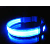 Schenopol Kft. LED kutya nyakörv világító kutyanyakörv Kék S