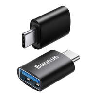 Baseus Baseus Ingenuity Series dugaszoló adapter USB Type-C USB-A 3.2 gen 1 fekete (ZJJQ000001)