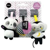 GaGaGu GaGaGu Babakocsi és Kiságy játék - Panda és Majom #fekete-fehér
