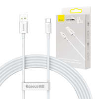 Baseus Baseus Superior Series USB-C kábel 65W, PD, 2m (Fehér)