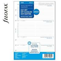 FILOFAX FILOFAX Kalendárium betét, tervező Filofaxhoz, A5, heti, 1 hét/2 oldal, 2023
