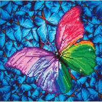 Diamond Dotz gyémántfestő kép, színes pillangó