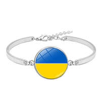  Ukrajna fém karkötő - Ukrán zászló