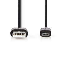 Nedis Nedis CCGT60500BK30 USB kábel 3 m USB 2.0 USB A micro-USB A fekete