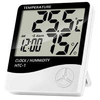  Időjárás állomás, óra, hőmérséklet és páratartalom kijelzés (MIE-RB-0005A)