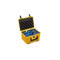 B&W Cases B&W 2000/Y/MINI3 hordozó tásak kamerás drónhoz Kemény tok Sárga Polipropilén (PP)