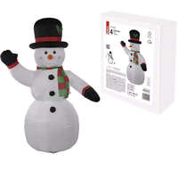 EMOS Karácsonyi kültéri/beltéri földbe szúrható-felfújható hóember, hidegfehér, 4 LED, adapterrel