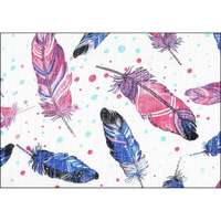 LittleONE by Pepita LittleONE by Pepita minőségi Textil pelenka 55 x 80 cm - Tollak #kék-rózsaszín