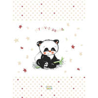 Panda Babastar puha pelenkázó lap 50*70 cm - bézs panda