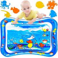 Kruzzel Kruzzel baba hasaló matrac, felfújható, feltölthető játszószőnyeg, tengeri világ, kék