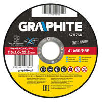 Graphite Graphite 41 A60-T-BF 115 x 1,0 x 22,2 mm-es Inox vágókorong fémhez, 10db