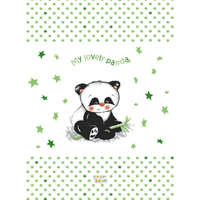 Panda Babastar merev pelenkázó lap 50*70 cm - zöld panda