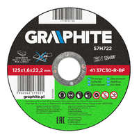 Graphite Graphite 41 37C30-R-BF 125 x 1,6 x 22,2 mm-es kővágó korong