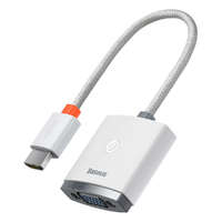 Baseus Baseus Lite Series dugaszoló adapter HDMI VGA + mini jack 3,5 mm / micro USB tápegység fehér (WKQ...
