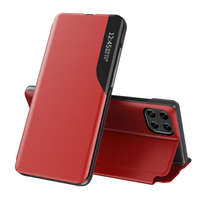 Hurtel Eco Leather View tok Elegáns flipes kihajtható tok Samsung Galaxy A22 5G piros