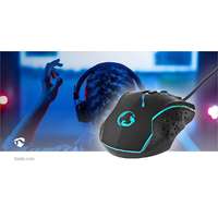 Nedis Gaming Mouse | Vezetékes | 1200 / 1800 / 2400 / 3600 dpi | Állítható DPI | Gombok száma: 6 | Prog...