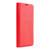 Samsung Samsung Galaxy S21 Ultra Magnet Book elegáns műbőr oldalra nyíló flip tok, Piros