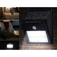 Nonbrand Led napelemes fali lámpa 48 db fényforrás, fény- és mozgásérzékelővel, fekete