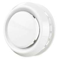 Vents Légszelep tányéros állítható d=100mm műanyag fehér A 100 VR ABS