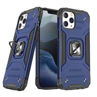 Wozinsky Telefontok iPhone 13 Pro Max - Ring Armor ütésálló kék tok kitámasztóval