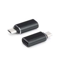 Haffner Adapter: TYPE-C - Micro USB fekete adapter
