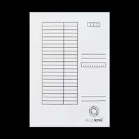 BlueRing Iratgyűjtő, pólyás dosszié A4, 230g. karton táblázatos Bluering® fehér