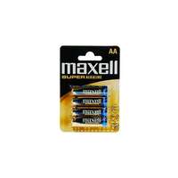 Maxell Elem AA ceruza LR6 1,5V super tartós alkaline 4 db/csomag, Maxell