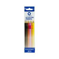 BlueRing Színes ceruza készlet, hatszögletű Bluering® 6 klf. szín