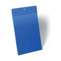 Durable Mágneses dokumentum tároló zseb A4, álló, 10 db/csomag, Durable Neodym, kék