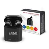 Savio Savio TWS-02 fejhallgató és headset Vezeték nélküli Hallójárati Hívás/zene Bluetooth Fekete