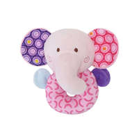 Espiro Lorelli Toys Plüss csörgő karika - Pink elefánt
