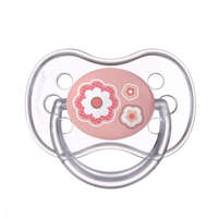 Canpol babies Canpol babies nyugtató szilikon cumi szimmetrikus 0-6 hó - rózsaszín virág