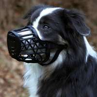 Trixie Trixie műanyag szájkosár M-L - 26cm Fekete színű szájkosár kutyáknak - Puha műanyagból készült ál...