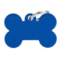  Gravírozható Biléta - Csont formájú Kék színben - Egyedi Biléta Dog ID