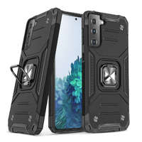 Wozinsky Wozinsky Ring Armor Tough Hybrid Case Cover + Magnetic Mount Samsung Galaxy S22 + (S22 Plus) Fekete