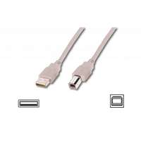Assmann Digitus AK-300102-030-E USB kábel 3 M USB 2.0 USB A USB B Bézs