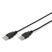 Assmann Digitus 1.0m USB 2.0 A/A USB kábel 1 M USB A Fekete
